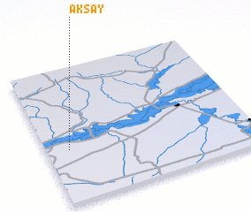 Aksay (Kazakhstan) map - nona.net