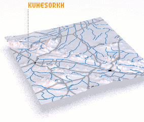 3d view of Kūh-e Sorkh