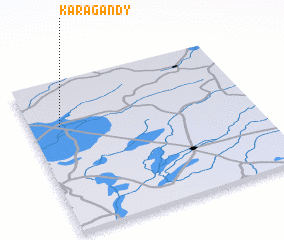 3d view of Karagandy