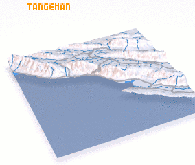 3d view of Tang-e Mān