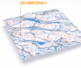 3d view of Kāl Manchoqlī