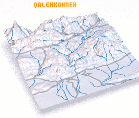 3d view of Qal‘eh Kohneh