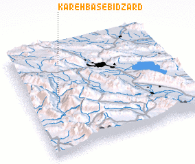 3d view of Kareh Bas-e Bīd Zārd