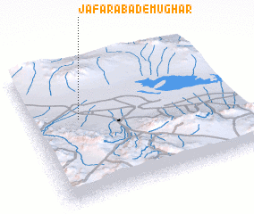 3d view of Ja‘farābād-e Mūghār