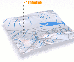 3d view of Ḩasanābād