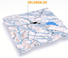 3d view of Moleh Gāleh