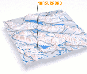 3d view of Manşūrābād