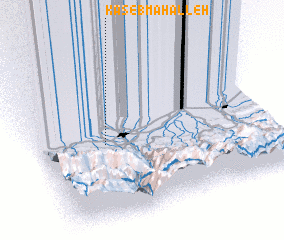 3d view of Kāseb Maḩalleh