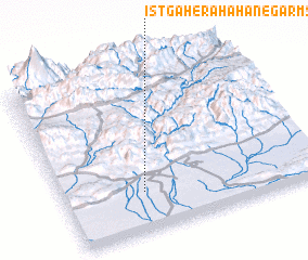 3d view of  Īstgāh-e RāhĀhan-e Garmsār