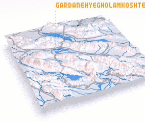 3d view of Gardaneh-ye Gholām Koshteh