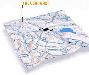 3d view of Tāl-e Sangarī