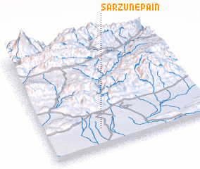 3d view of Sārzūn-e Pā\