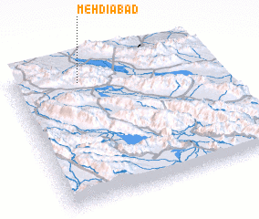 3d view of Mehdīābād