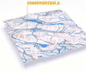 3d view of Shahr Mīān-e Bālā