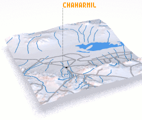 3d view of Chahār Mīl