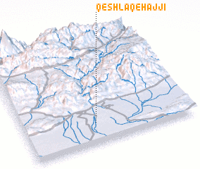 3d view of Qeshlāq-e Ḩājjī