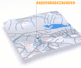 3d view of Bāqerābād-e Zavāreh