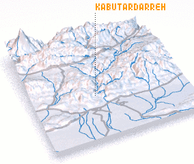 3d view of Kabūtar Darreh