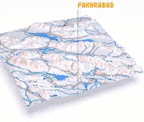 3d view of Fakhrābād