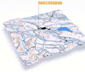 3d view of Manşūrābād