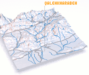 3d view of Qal‘eh Kharābeh