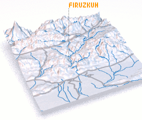 3d view of Fīrūz Kūh