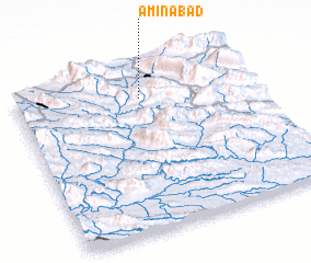 3d view of Amīnābād