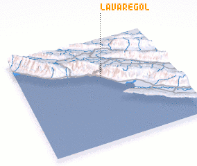 3d view of Lāvar-e Gol