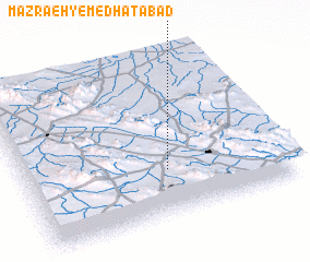 3d view of Mazra‘eh-ye Medḩatābād