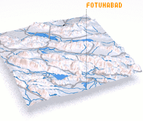 3d view of Fotūḩābād