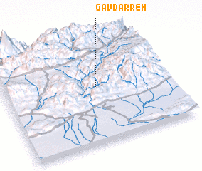 3d view of Gāv Darreh