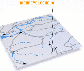 3d view of Nizhneye Leshevo