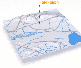 3d view of Karīmābād