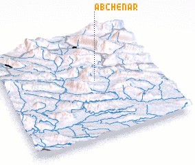 3d view of Āb Chenār