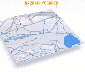 3d view of Mazra‘eh-ye Gāreh