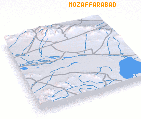 3d view of Moz̧affarābād