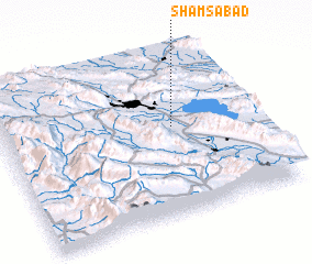 3d view of Shamsābād