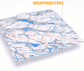 3d view of Āb Garm-e Bozorg