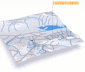 3d view of Sarhangābād