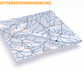 3d view of Ḩoseynābād-e Moḩammad Ḩasan