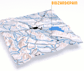 3d view of Bīd Zard-e Pā\