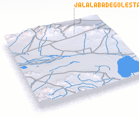 3d view of Jalālābād-e Golestān