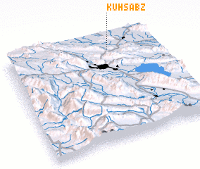 3d view of Kūh Sabz