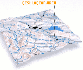 3d view of Qeshlāq-e Anjīreh