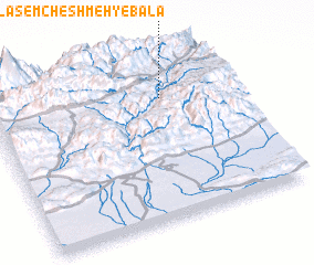 3d view of +Lāsem Cheshmeh-ye Bālā