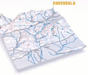 3d view of Rāmeh Bālā