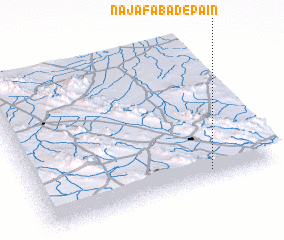 3d view of Najafābād-e Pā\