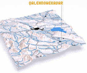 3d view of Qal‘eh Now-e Kavār