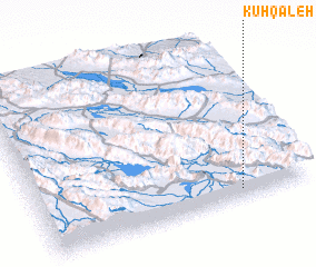 3d view of Kūh Qal‘eh