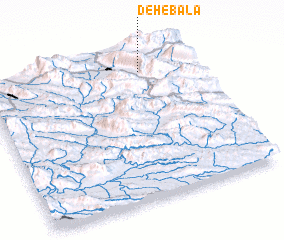 3d view of Deh-e Bālā